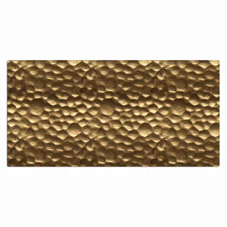 Gehamerd - Reliëf - Textuur - Bronsgoud Muismat XXL klein 681 -3d_leeg