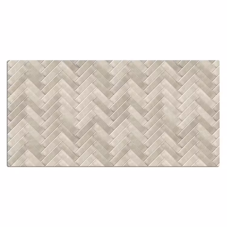 Visgraat - Wandtegel - Beige Muismat XXL klein 681 -3d_leeg