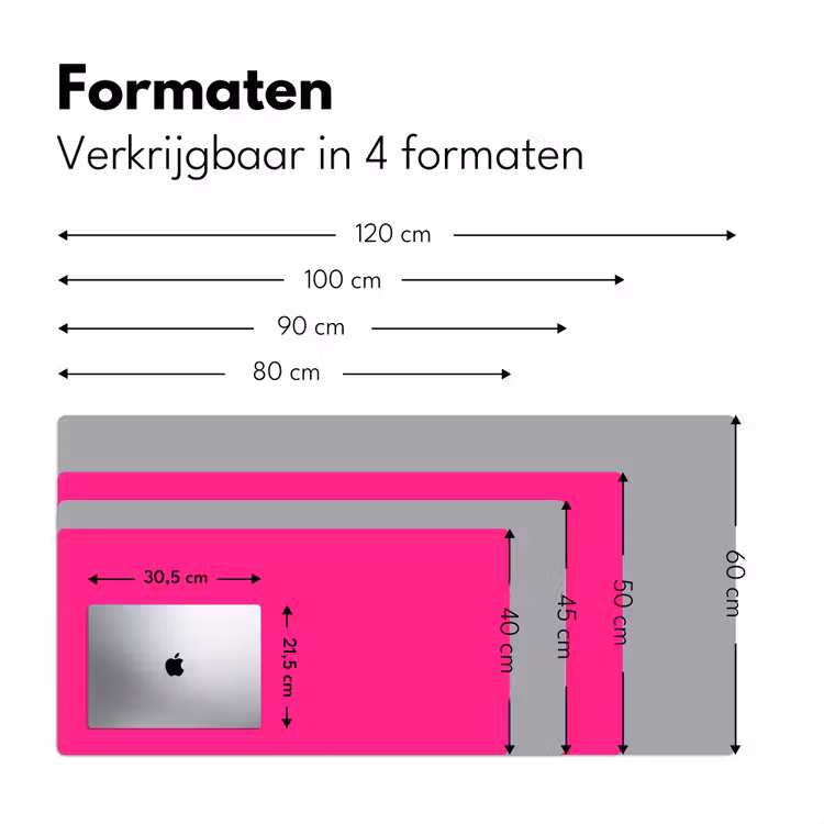 Hot - Fuchsia - Roze Muismat XXL klein 681 -sfeer5