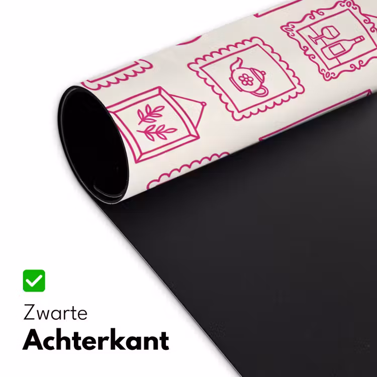 Illustratie - Collectie - Kunst - Minimalistisch - Roze Muismat XXL klein -sfeer2