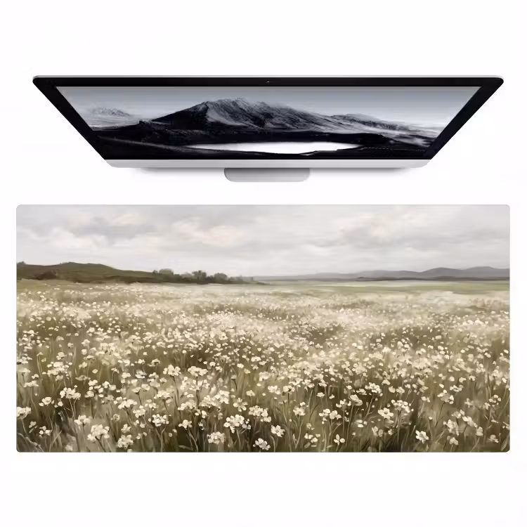 Illustratie - Landschap - Wit Muismat XXL klein -zzz3d