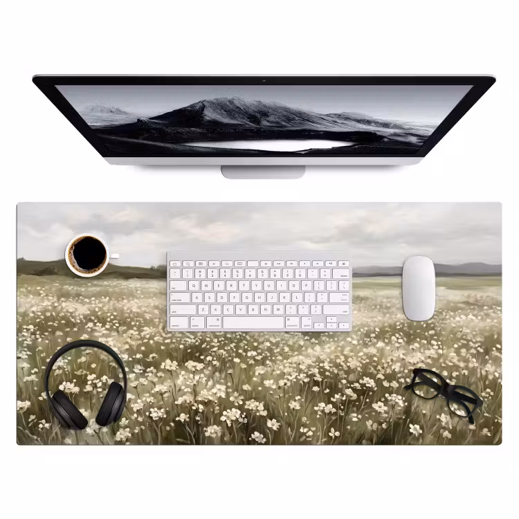 Illustratie - Landschap - Wit Muismat XXL klein -3d