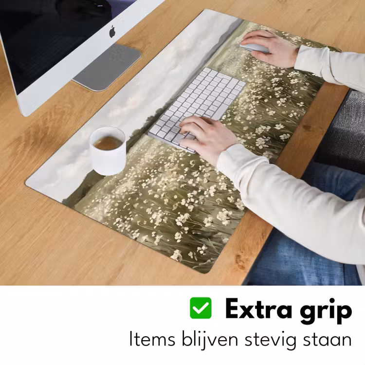 Illustratie - Landschap - Wit Muismat XXL klein -sfeer3