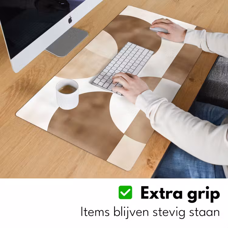 Snijdende cirkels - Overlappende vlakken Muismat XXL klein -sfeer3