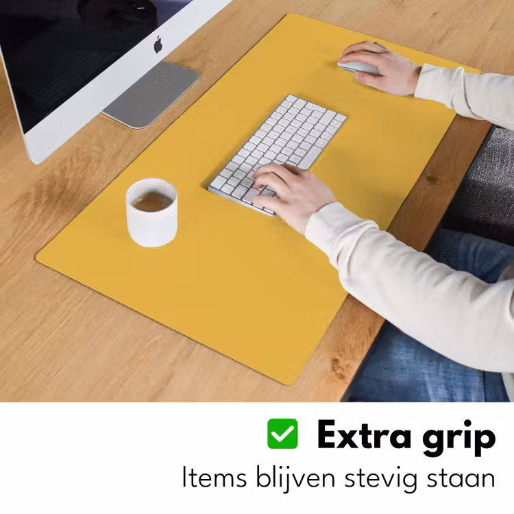 Joyful - Mustard - Geel Muismat XXL klein 681 -sfeer3