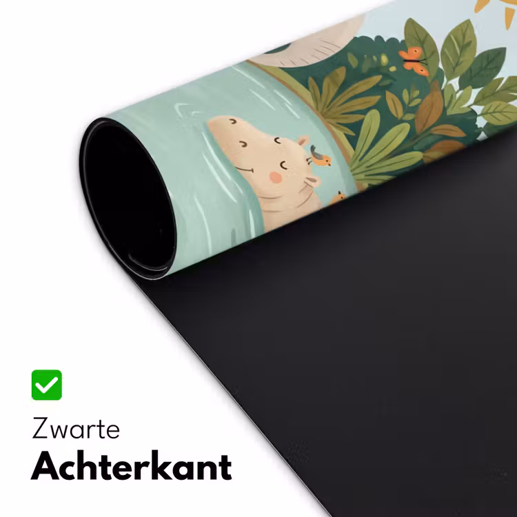 Jungle - Oase - Dieren - Kleurrijk Muismat XXL klein -sfeer2