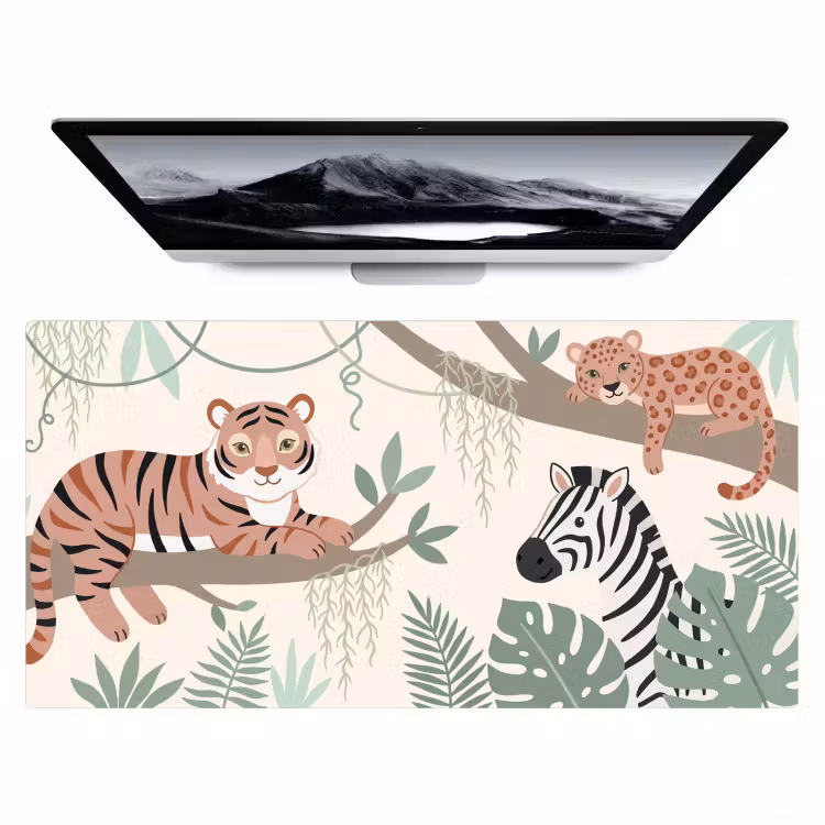 Jungle - Rustiek - Pastel Muismat XXL klein -zzz3d
