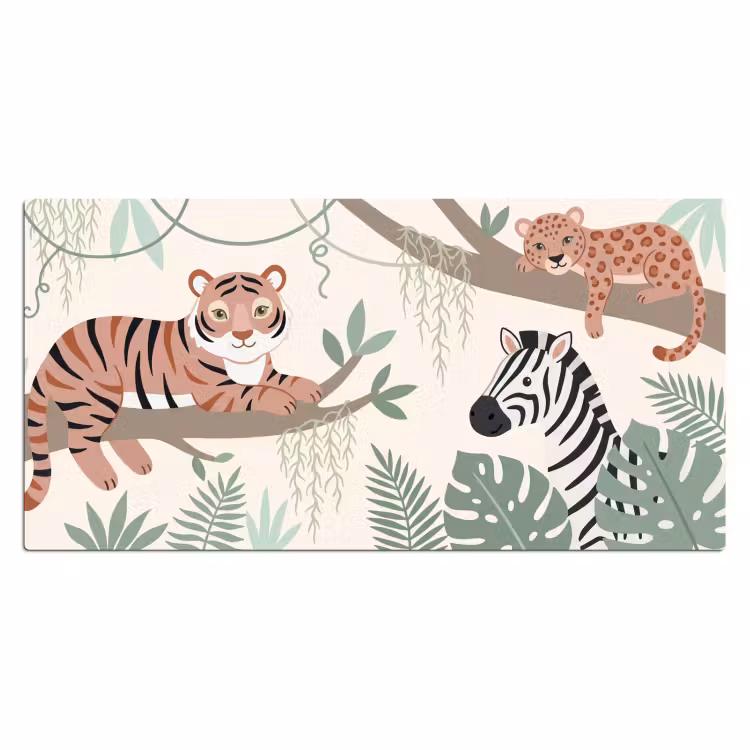 Jungle - Rustiek - Pastel Muismat XXL klein -3d_leeg