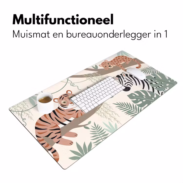 Jungle - Rustiek - Pastel Muismat XXL klein -sfeer4