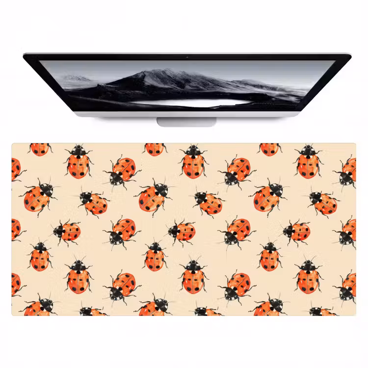 Lieveheersbeestjes - Patroon - Rood Muismat XXL klein 681 -zzz3d