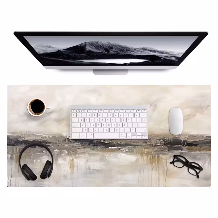 Landschap - Horizon - Natuur - Abstract - Neutraal Muismat XXL klein -3d