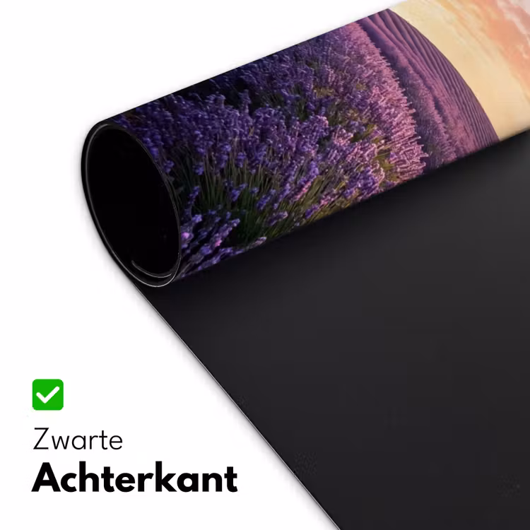 Landschap - Lavendelveld - Paars Muismat XXL klein -sfeer2