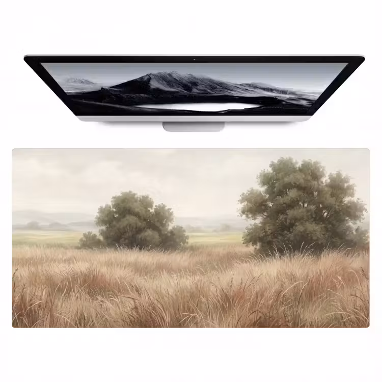Landschap - Minimalistisch - Beige Muismat XXL klein -zzz3d