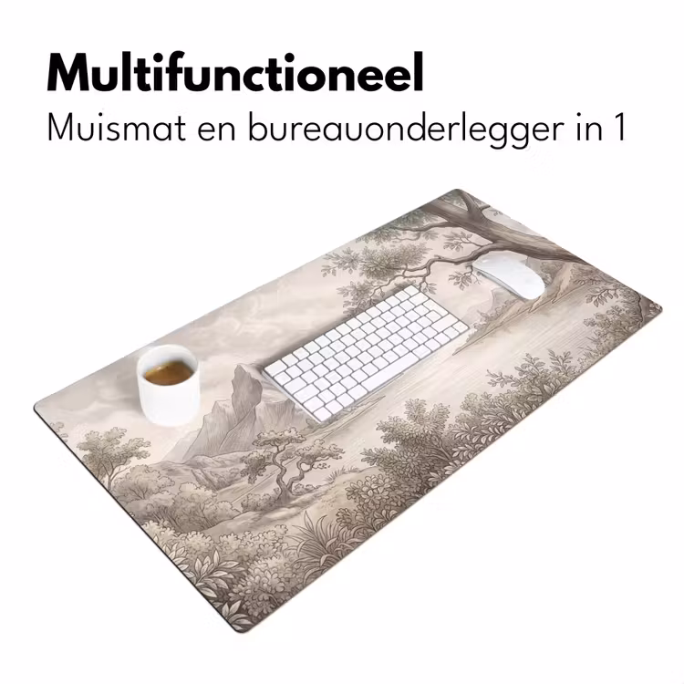 Landschap - Bergen - Meer - Natuur Muismat XXL klein -sfeer4