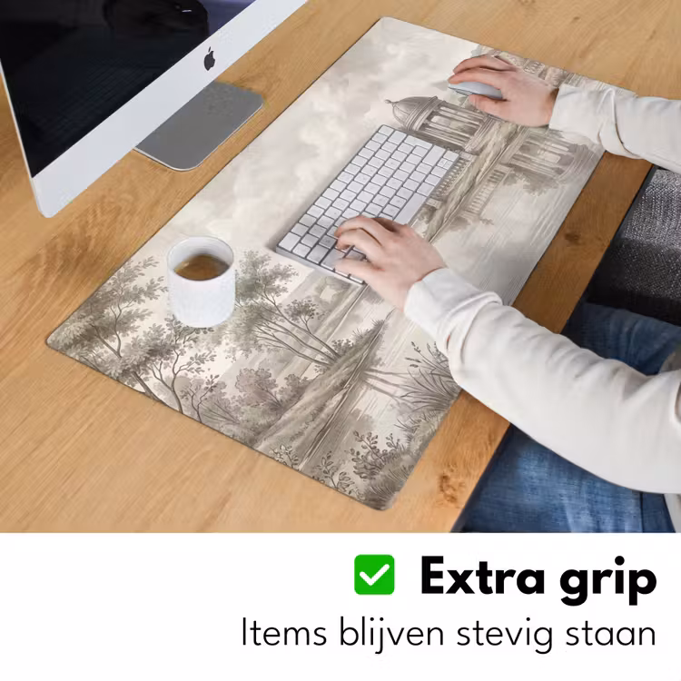 Landschap - Water - Natuur - Sepia Muismat XXL klein -sfeer3