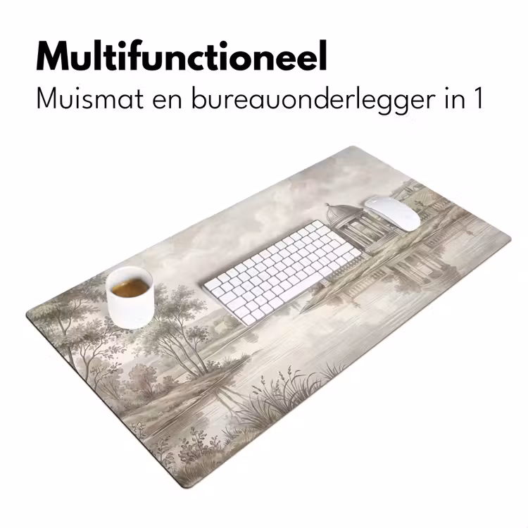 Landschap - Water - Natuur - Sepia Muismat XXL klein -sfeer4