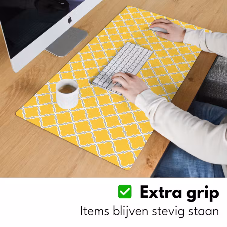 Lantaarn - Arabesk - Elegant - Geel Muismat XXL klein 681 -sfeer3