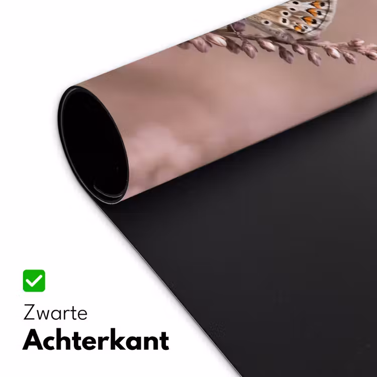 Lavendel - Vlinder - Paars Muismat XXL klein -sfeer2