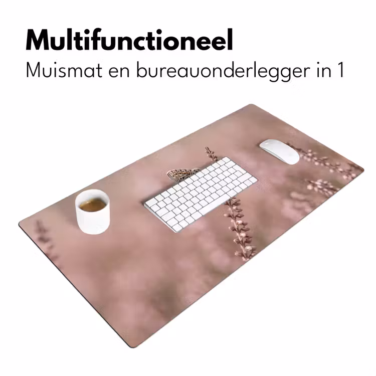 Lavendel - Vlinder - Paars Muismat XXL klein -sfeer4
