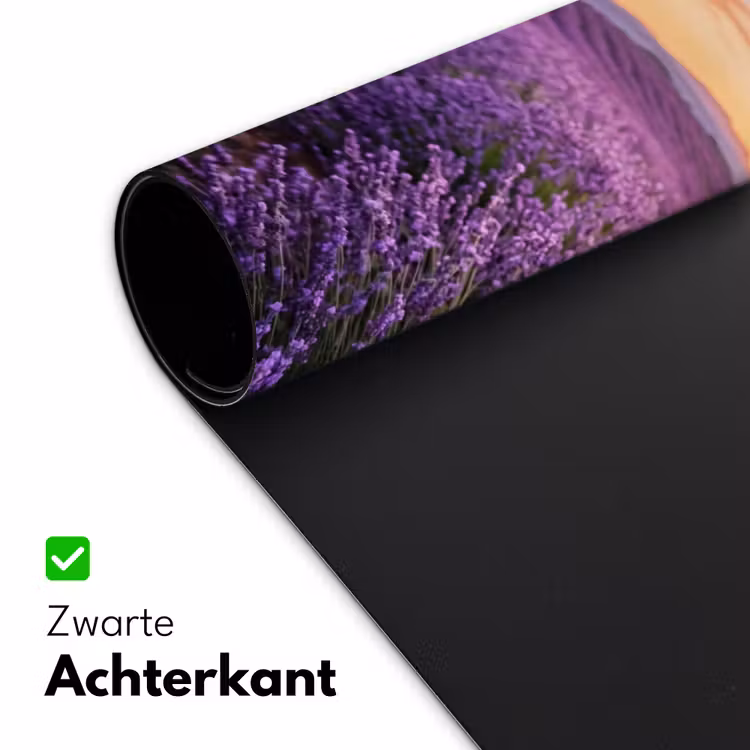 Lavendel - Veld - Natuur - Paars Muismat XXL klein -sfeer2
