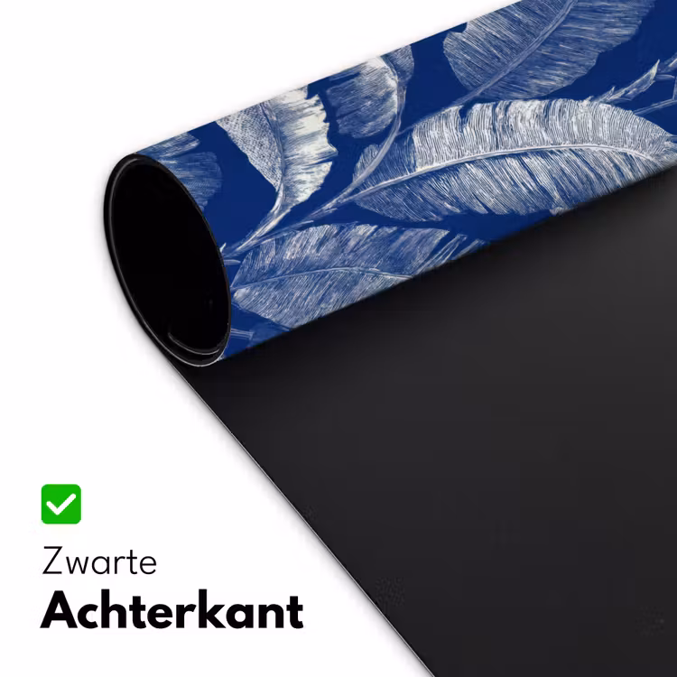 Blad - Palm - Blauw Muismat XXL klein 681 -sfeer2