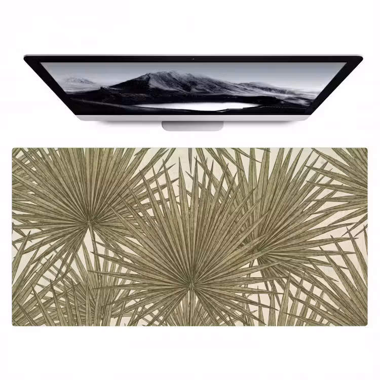Blad - Tropisch - Patroon - Natuur - Groen Muismat XXL klein -zzz3d