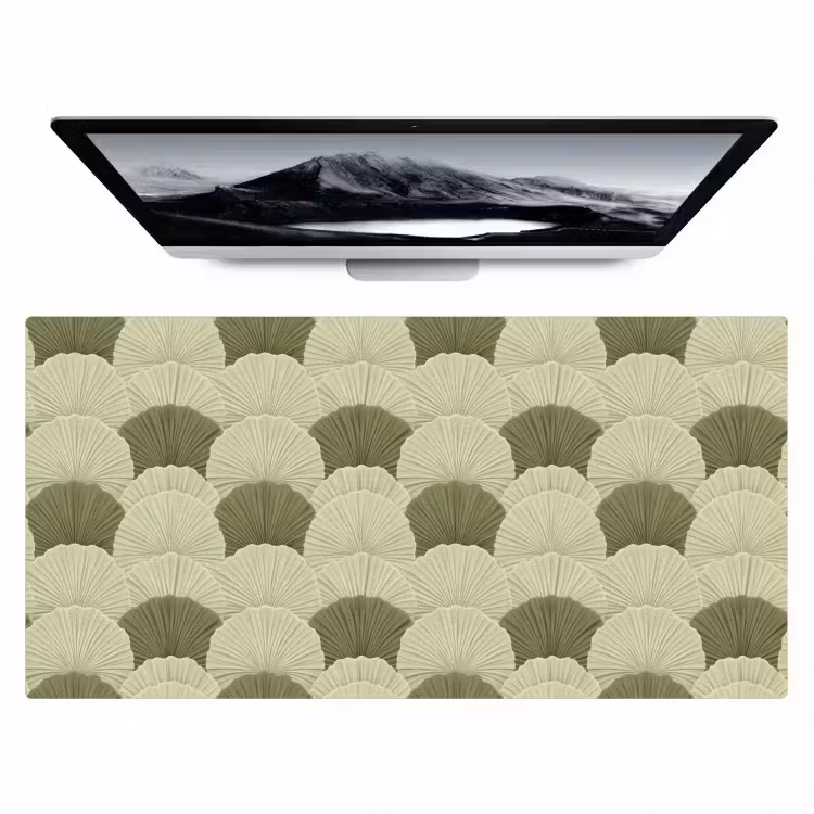 Bladeren - Structuur - Groen Muismat XXL klein 681 -zzz3d