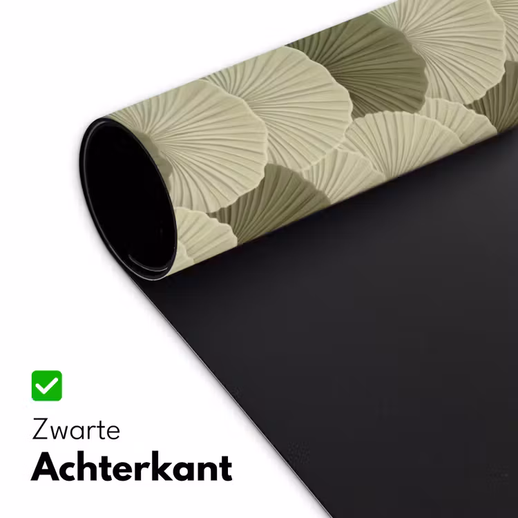 Bladeren - Structuur - Groen Muismat XXL klein 681 -sfeer2