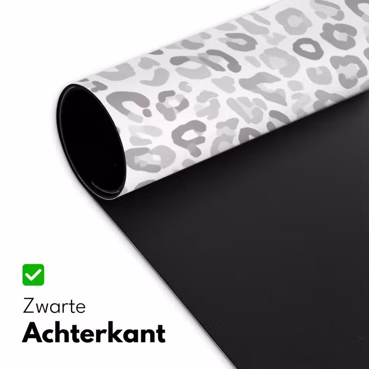 Luipaard - Motief - Grijs Muismat XXL klein 681 -sfeer2
