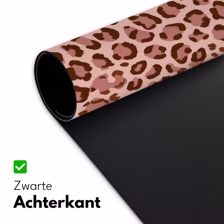 Luipaard - Patroon - Roze Muismat XXL klein 681 -sfeer2