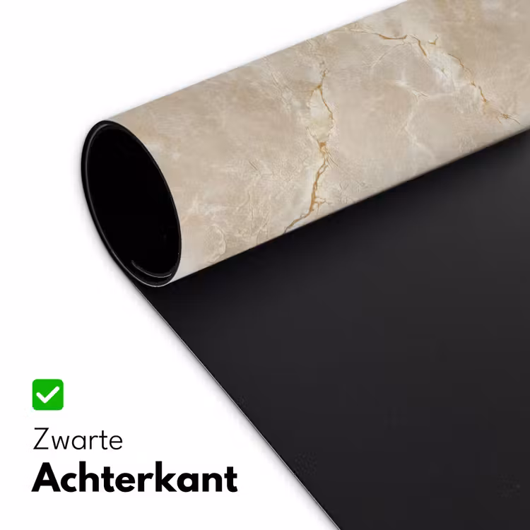 Lichtbeige - Marmer - Aders Muismat XXL klein 681 -sfeer2