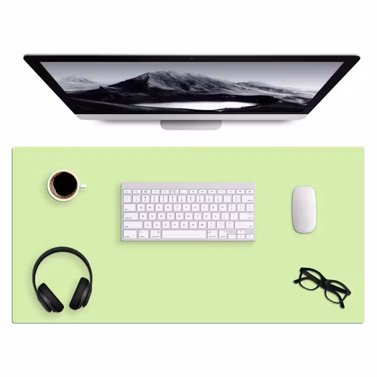 Light - Lime - Groen Muismat XXL klein 681 -3d
