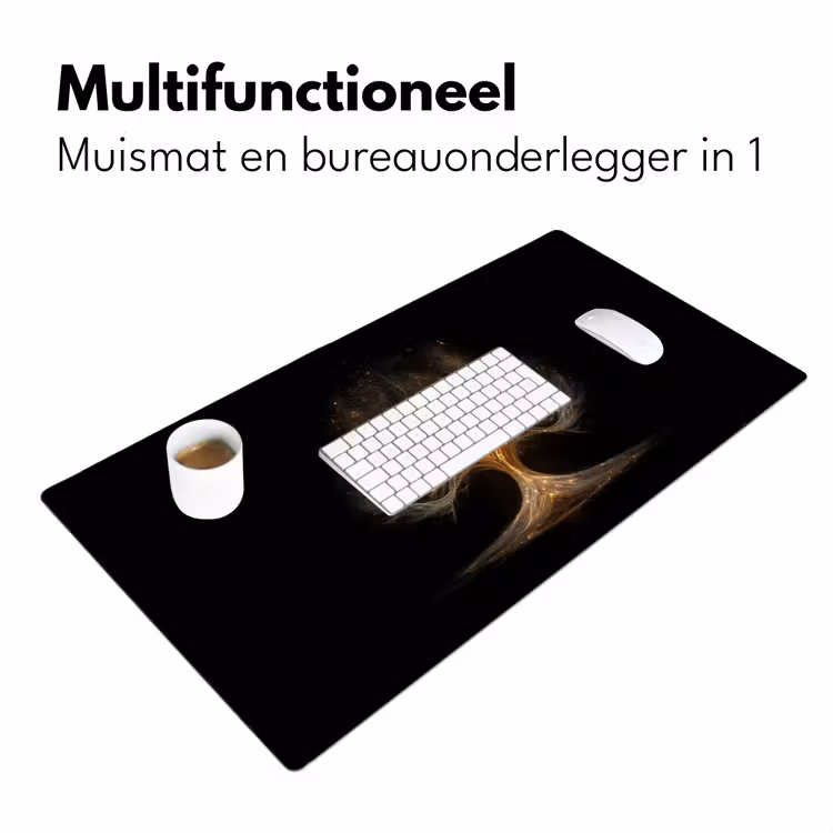 Lichtjes - Boom - Abstract - Zwart Muismat XXL klein -sfeer4