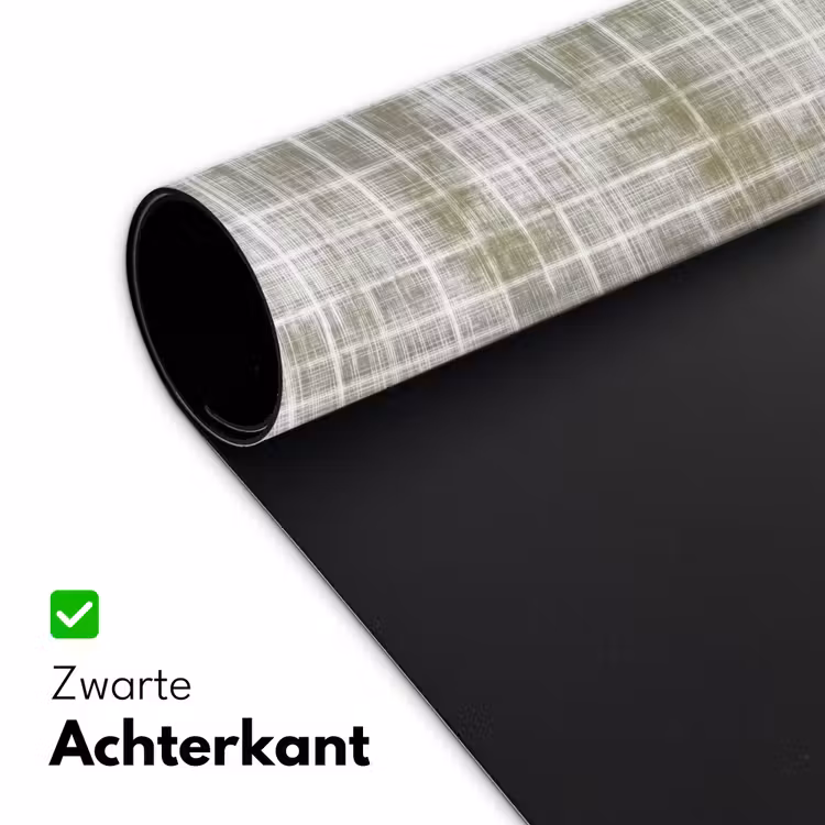 Linnen - Patroon - Groen Muismat XXL klein 681 -sfeer2