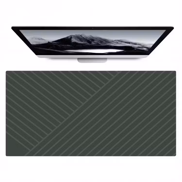 Lijnen - Abstract - Groen - Minimalistisch Muismat XXL klein -zzz3d