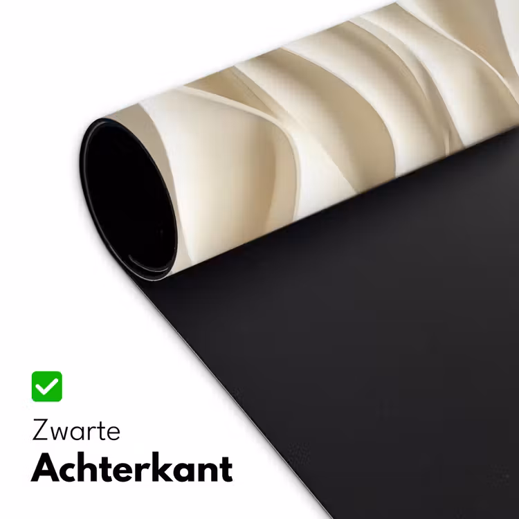 Lijnen - Golvend - Crème Muismat XXL klein 681 -sfeer2