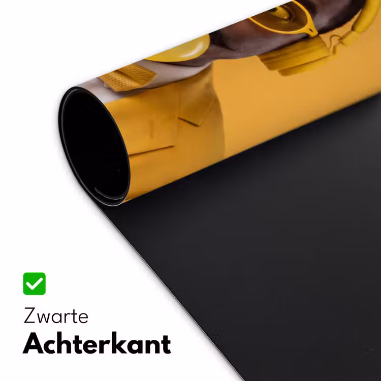 Man - Bubblegum - Portret - Geel - Modern Muismat XXL klein -sfeer2