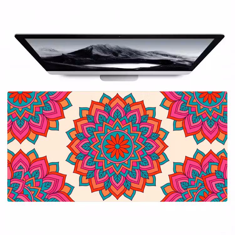 Mandala - Patroon - Abstract - Kleurrijk - Modern Muismat XXL klein -zzz3d