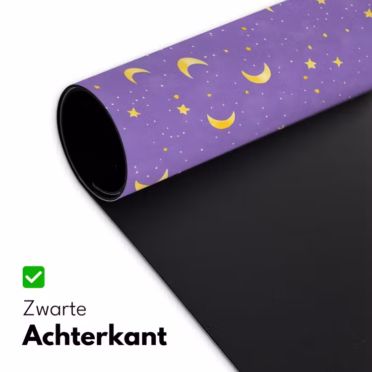Manen - Sterren - Paars Muismat XXL klein 681 -sfeer2