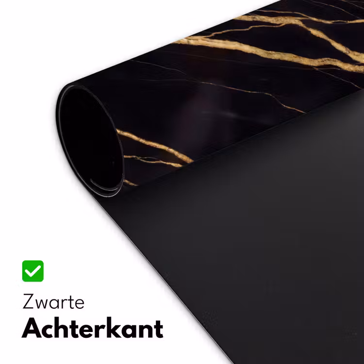 Marmer - Goud - Textuur - Abstract - Zwart Muismat XXL klein -sfeer2