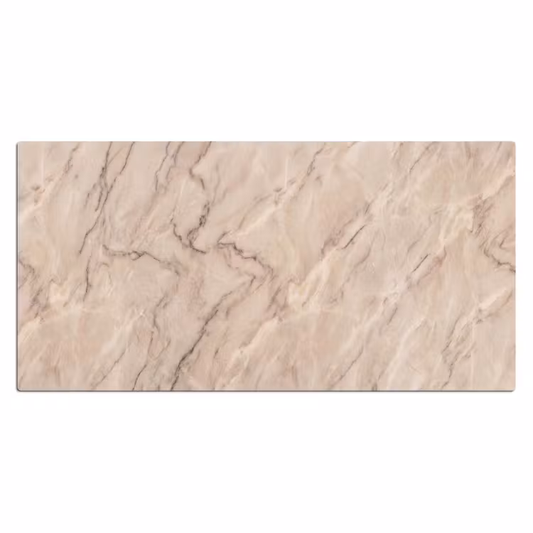 Marmer - Patroon - Abstract - Modern - Beige Muismat XXL klein -3d_leeg