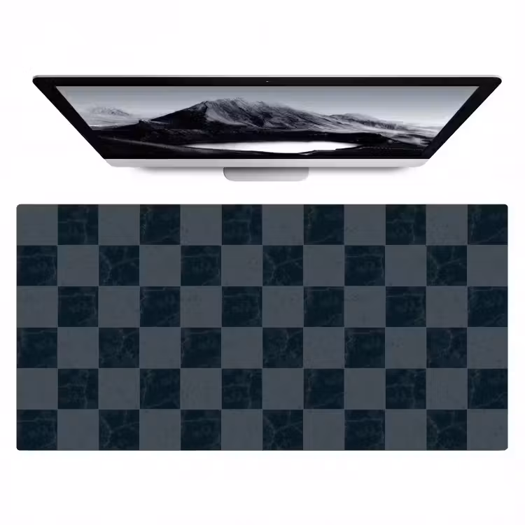 Marmer - Patroon - Antraciet Muismat XXL klein 681 -zzz3d