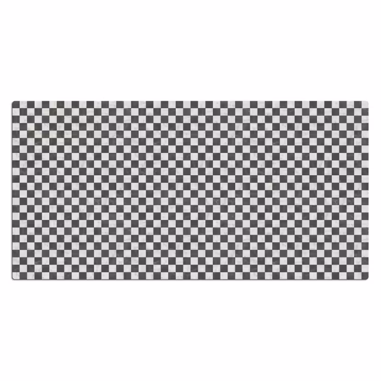 Marmer - Patroon - Grijs Muismat XXL klein 681 -3d_leeg