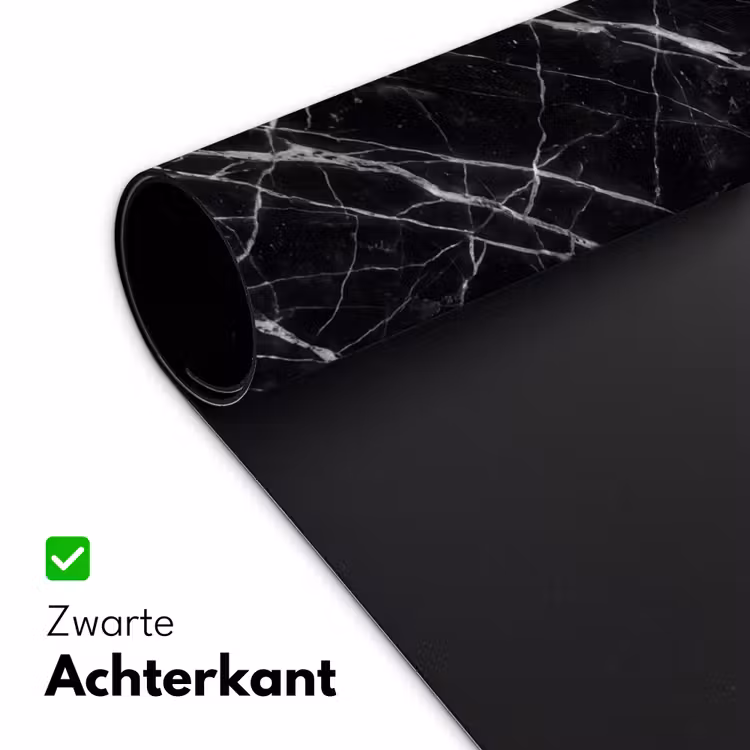 Marmer - Aders - Abstract - Zwart Muismat XXL klein -sfeer2