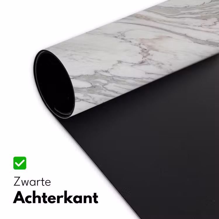 Marmer - Wit - Grijs - Structuur - Modern Muismat XXL klein -sfeer2