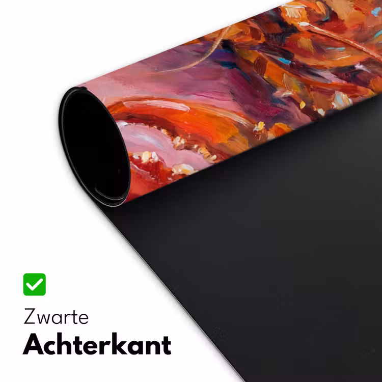 Zeeleven - Kreeft - Spatters - Abstract - Roze Muismat XXL klein -sfeer2