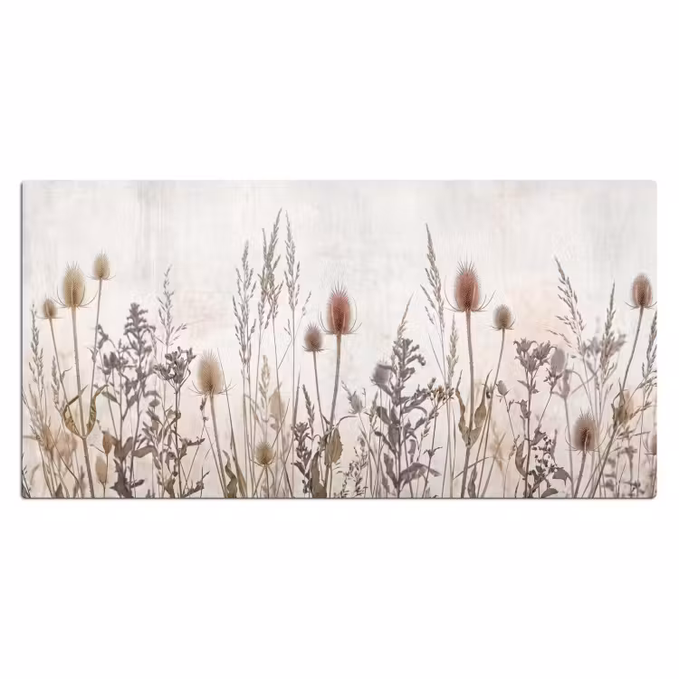 Weidebloemen - Design - Sepia Muismat XXL klein -3d_leeg