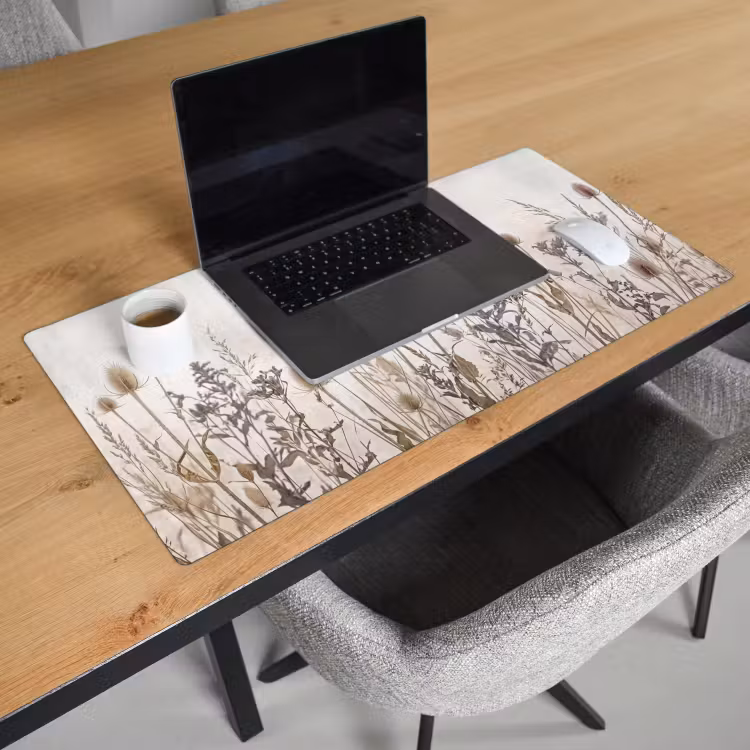 Weidebloemen - Design - Sepia Muismat XXL klein -sfeer1