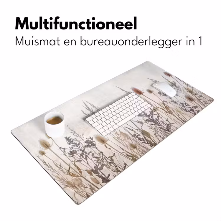 Weidebloemen - Design - Sepia Muismat XXL klein -sfeer4