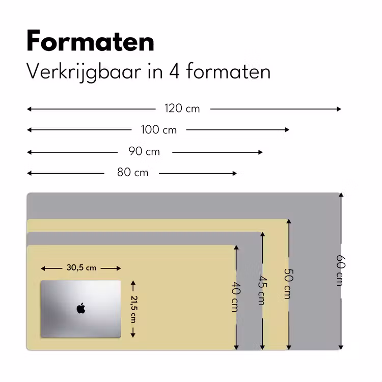 Mellow - Touch - Geel Muismat XXL klein 681 -sfeer5